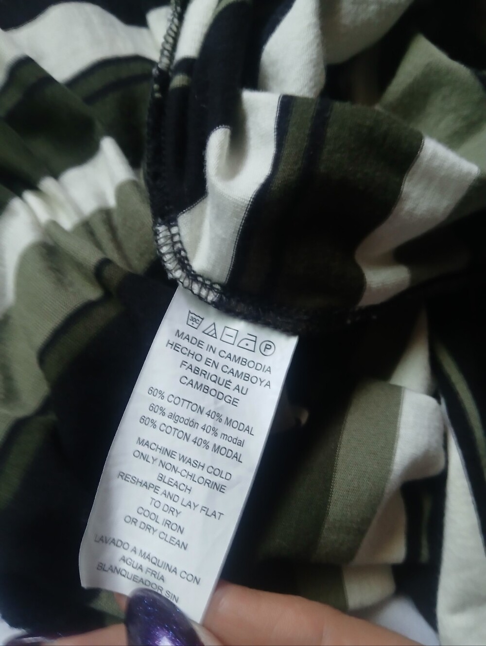Michael Kors Striped Halter Midi Dress in Olive and Black - Picture 5 of 8